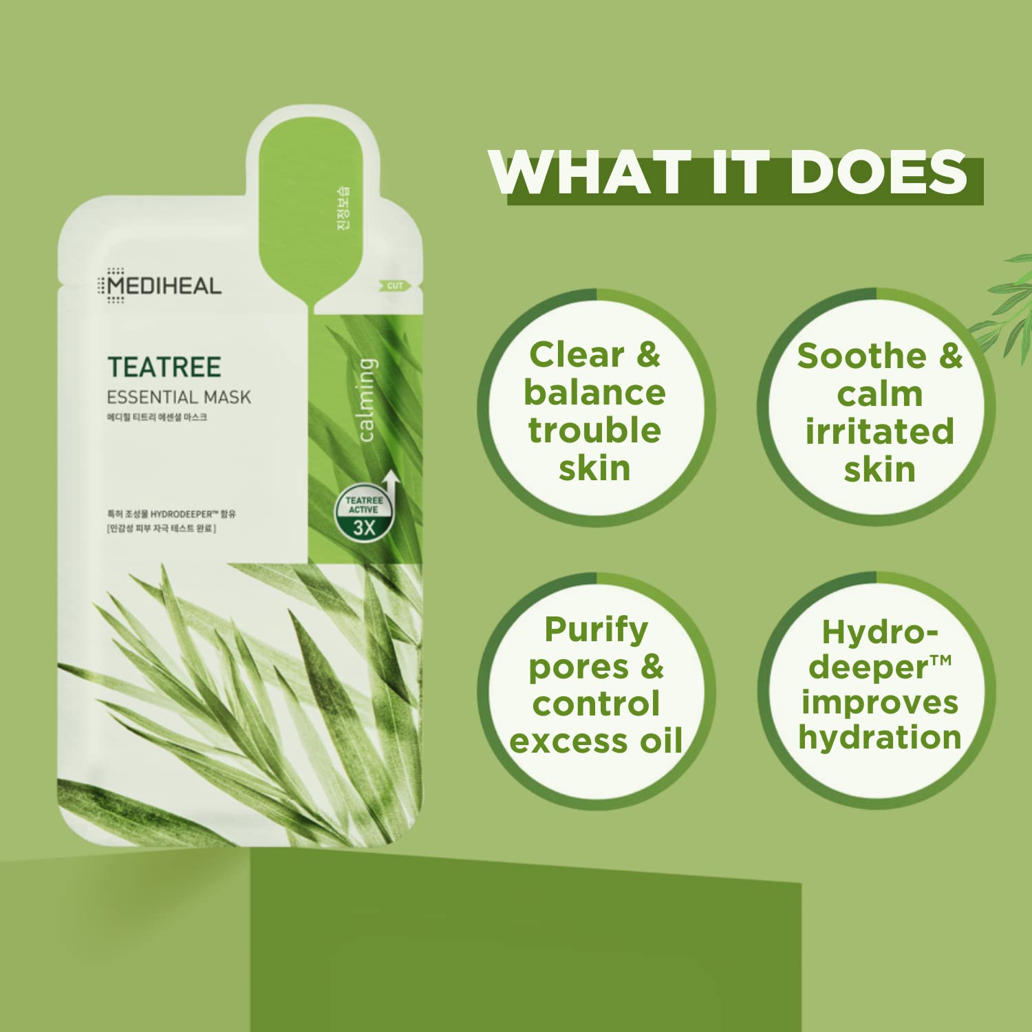 Mediheal Tea Tree Essential Blemish Control Mask (10pcs) Skin care Mediheal