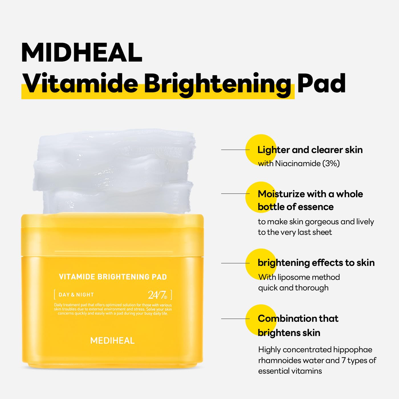 Mediheal Vitamide Brightening Pad Health & Beauty Mediheal