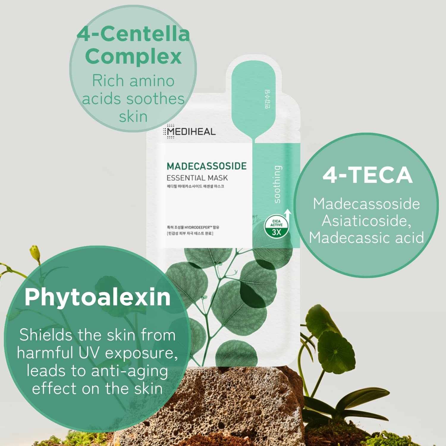 Mediheal Madecassoside Essential Face Mask (10 pcs) Skin care Mediheal