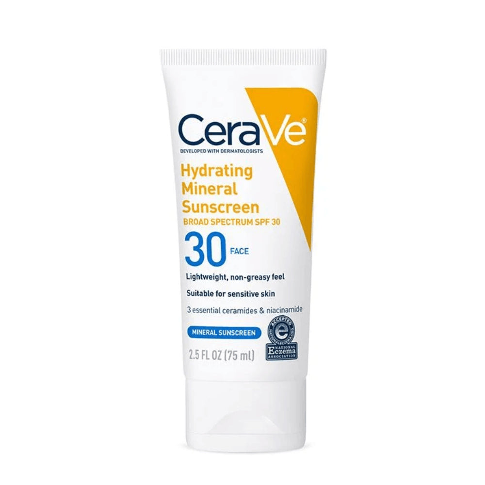 CeraVe Hydrating Mineral Sunscreen SPF 30 Face Lotion Sunscreen CeraVe