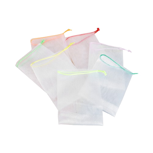 Mesh Soap Net Bag Foaming Bubble with Drawstring Bath & Body efreshme