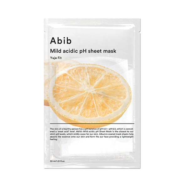 Abib Mild Acidic pH Sheet Mask Yuja Fit Skin care Abib