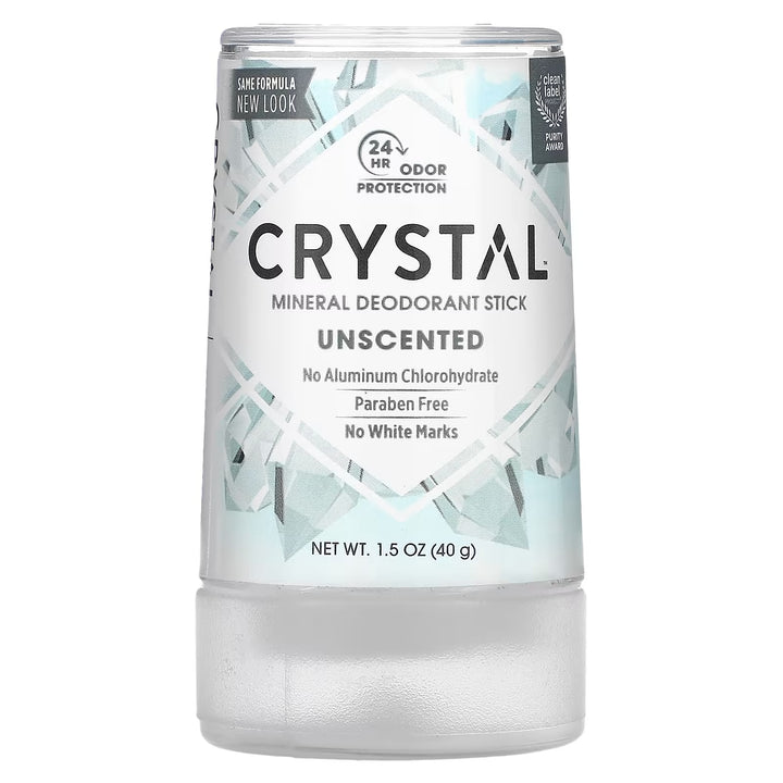 CRYSTAL Mineral Deodorant Stick Unscented (40g/120g) Deodorant Crystal 40g  