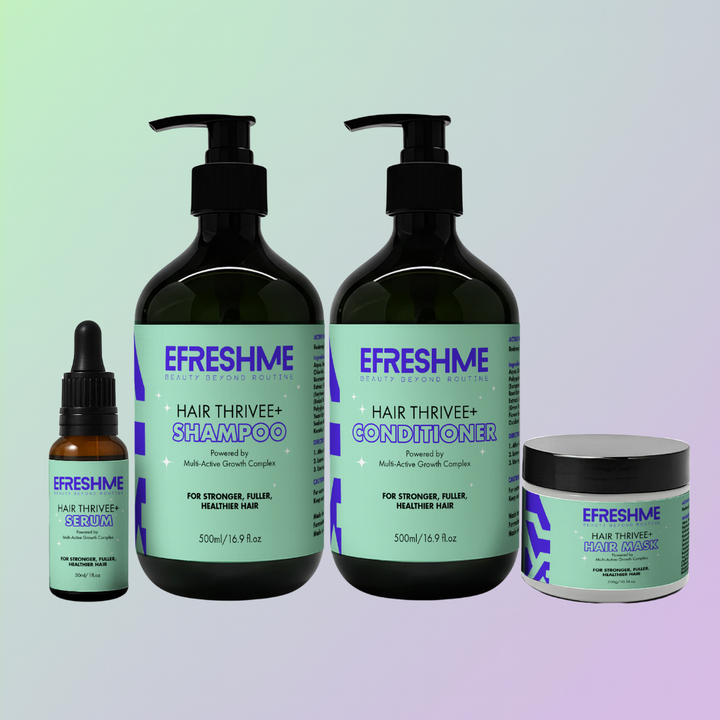 Efreshme Hair Loss Shampoo Conditioner Serum Mask Set Thrivee+