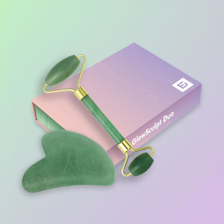 绿玉滚轮和刮痧套装