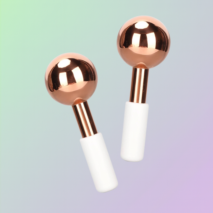 面部冰球不锈钢滚轮，适用于冷冻按摩