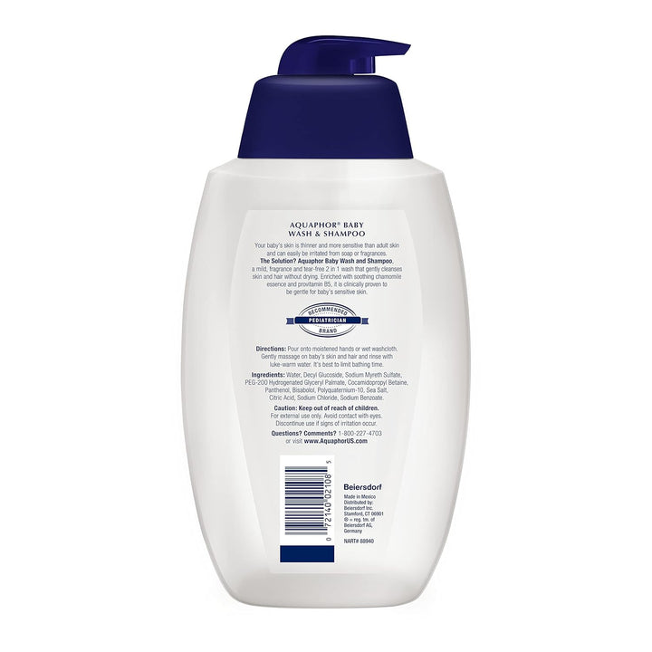 Aquaphor Baby Wash & Shampoo 500 / 750ml Bath & Body Aquaphor   