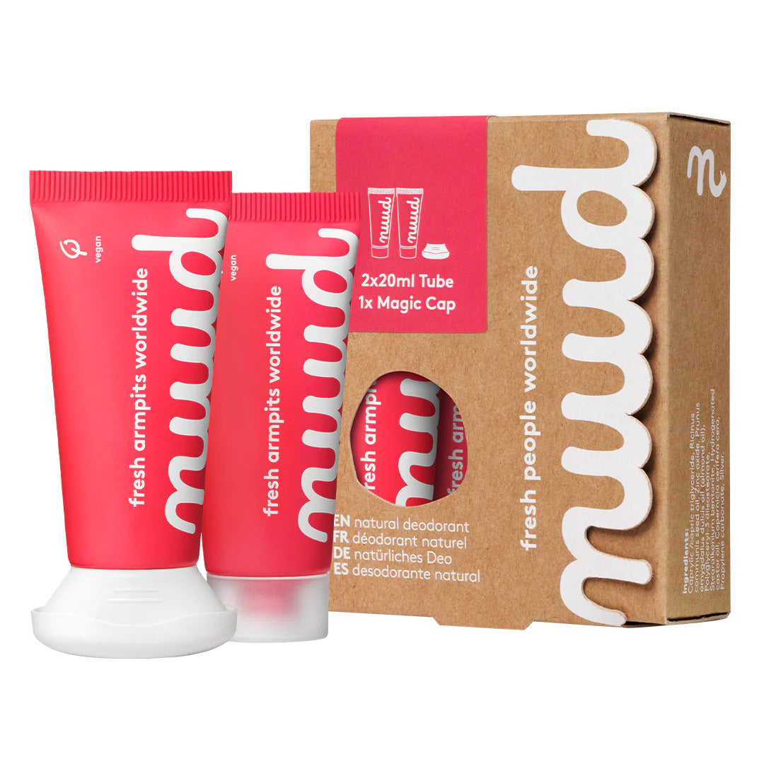 Nuud Deodorant Cream, Twin + Magic Cap (20ml x 2) Deodorant Nuud   