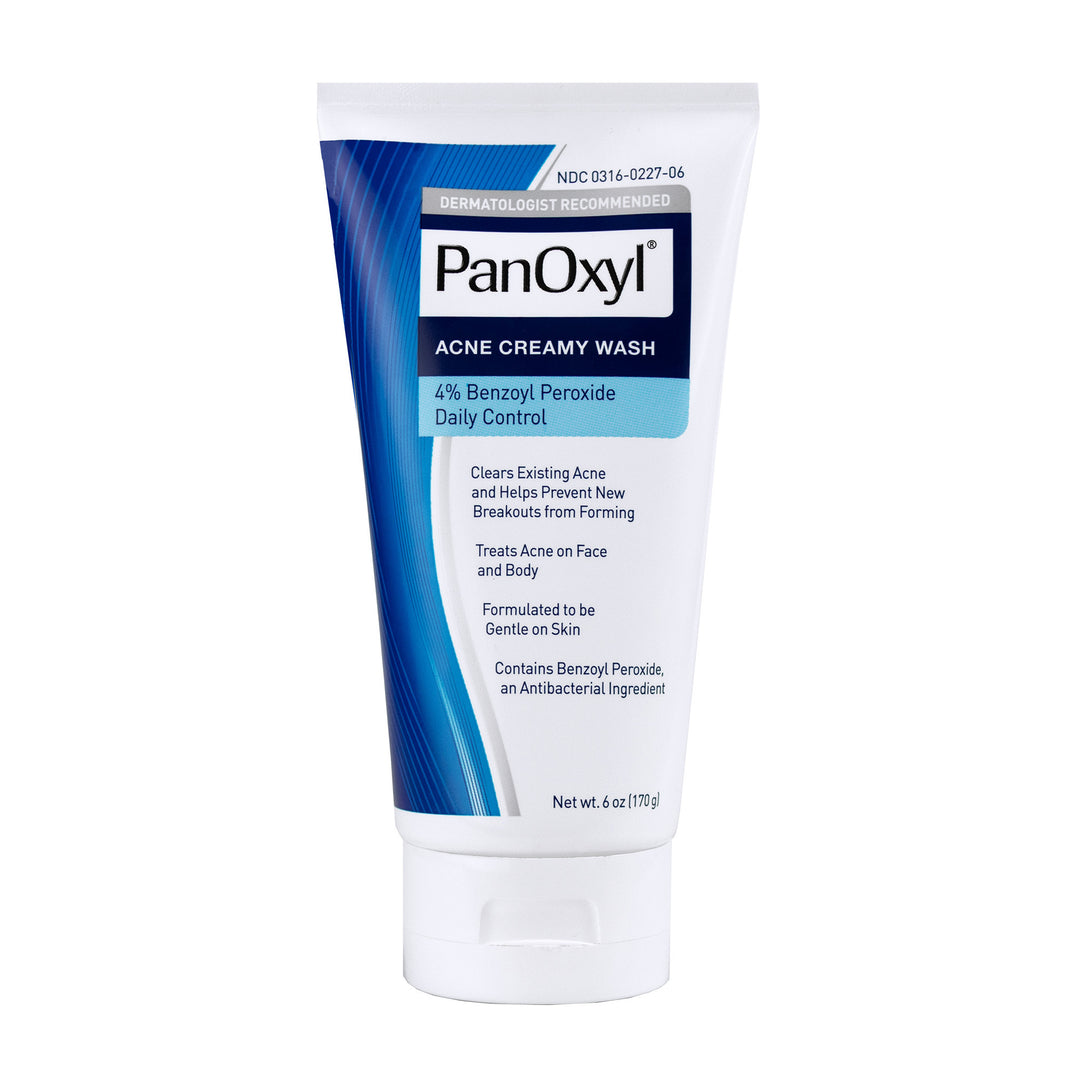 PanOxyl Acne Creamy Wash 4% Benzoly Peroxide Daily Control Acne Treatments & Kits PanOxyl   