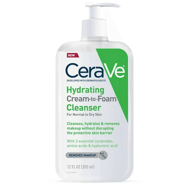 CeraVe Hydrating Cream-to-Foam Cleanser Skin care CeraVe 237ml US  