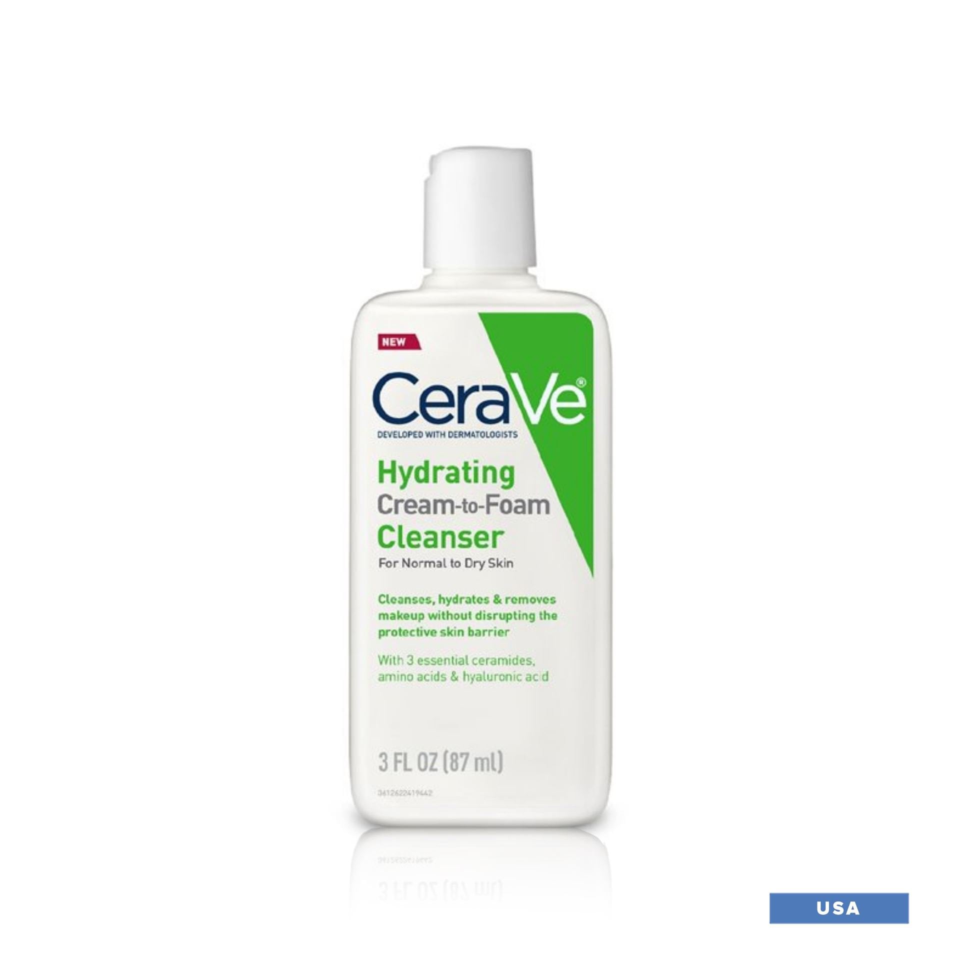 CeraVe Hydrating Cream-to-Foam Cleanser Skin care CeraVe 355ml US  