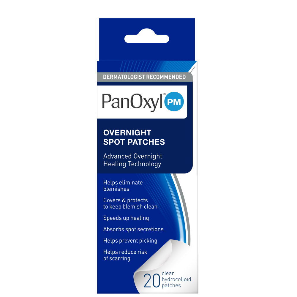 PanOxyl PM Overnight Spot Patches 20Pcs Acne Treatments & Kits PanOxyl   