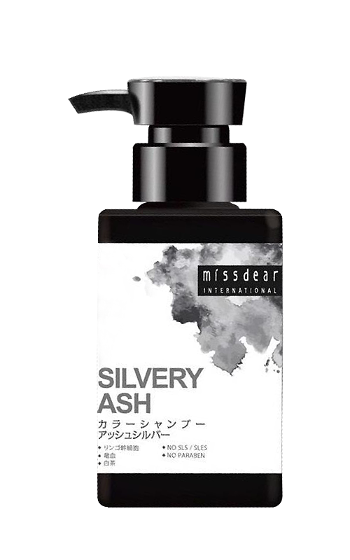 Miss Dear Hair Color Refresh Upsize Shampoo 450ml Hair Care Miss Dear Shampoo - Upsized Silvery Ash  