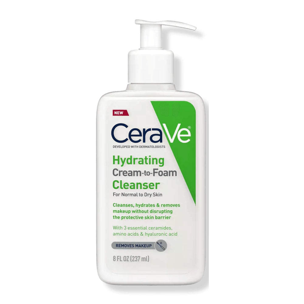 CeraVe Hydrating Cream-to-Foam Cleanser Skin care CeraVe 87ml US  