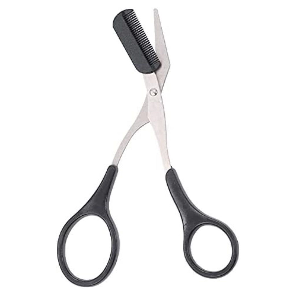 Eyebrow Trimmer Scissors with Comb Beauty efreshme Black  
