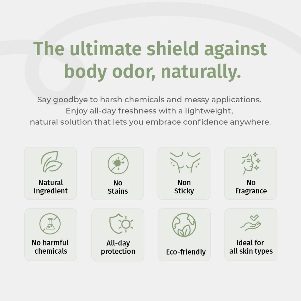 Efreshme Natural Crystal Mineral Deodorant Stone - Unscented Body 24 Hour Odor Protection 120g