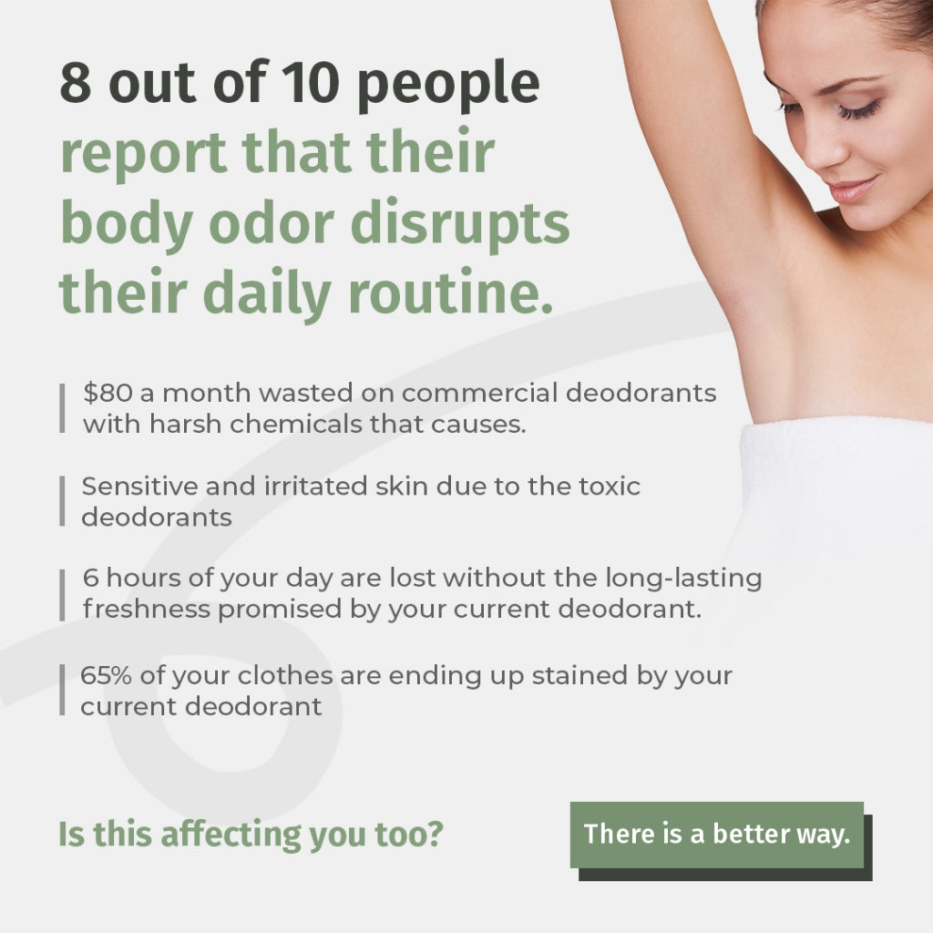 Efreshme Natural Crystal Mineral Deodorant Stone - Unscented Body 24 Hour Odor Protection 120g