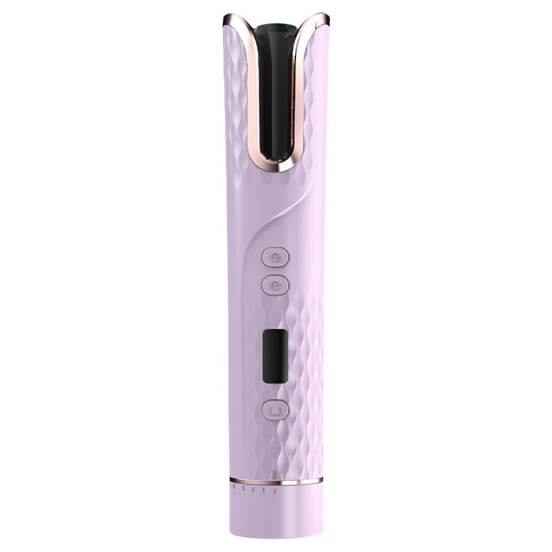 Wireless Automatic Rotating Hair Curler Hair Care efreshme Purple Auto Curler (Purple) 