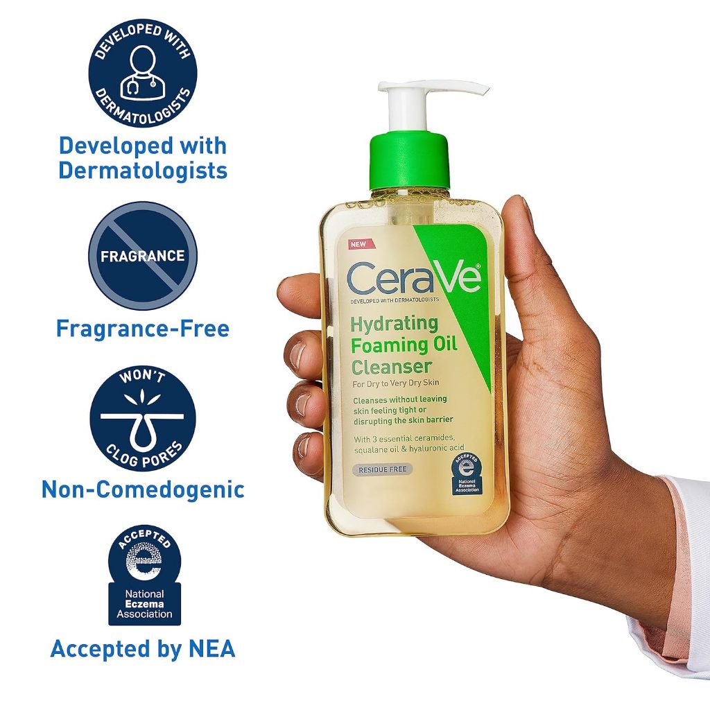 CeraVe Hydrating Foaming Oil Cleanser 473ml EU Skin care CeraVe   