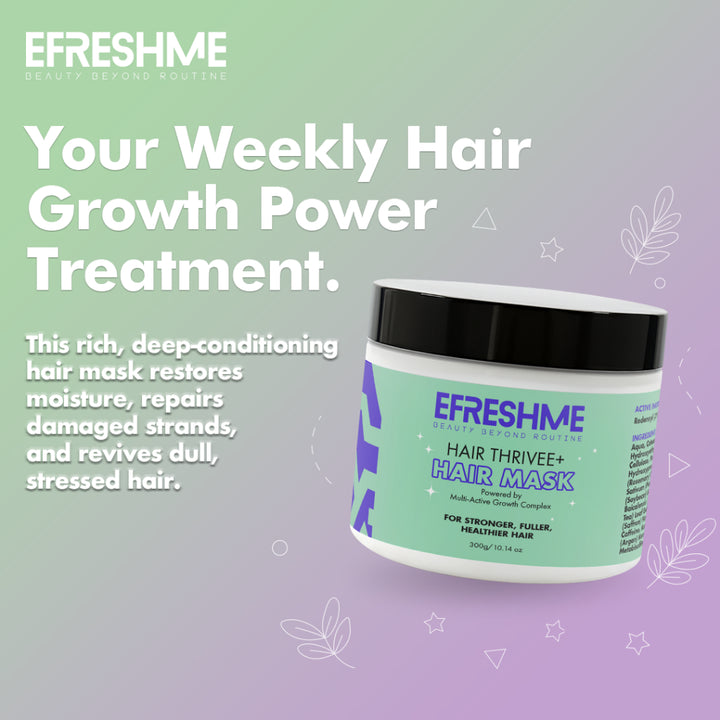 Efreshme Hair Loss Mask Thrivee+, AnaGain Redensyl Baicapil, Anti Fall, Growth Treatment