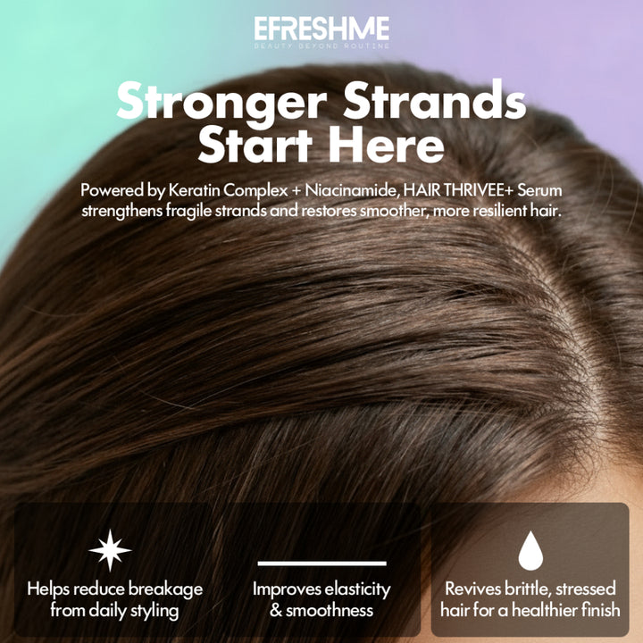 Efreshme Hair Growth Serum Thrivee+, AnaGain Redensyl Baicapil, Anti Fall, Loss Treatment