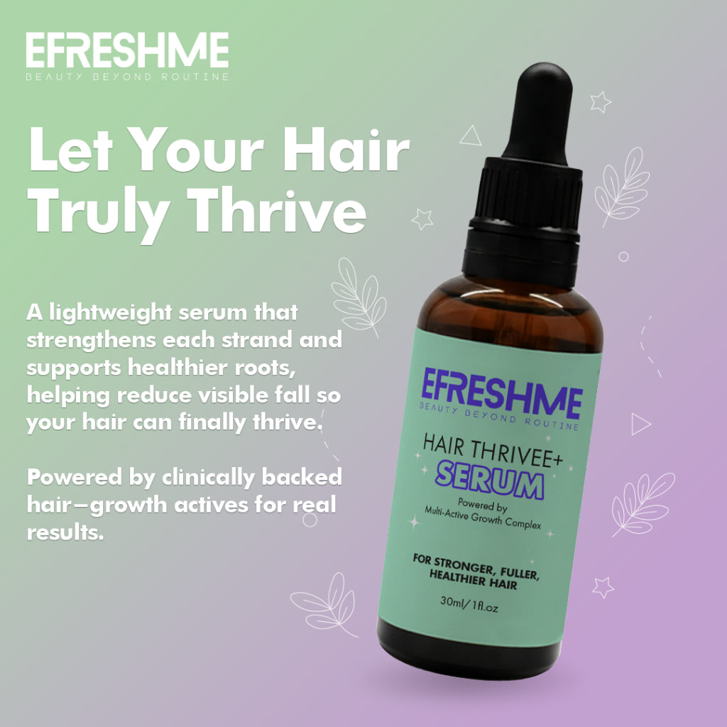 Efreshme Hair Growth Serum Thrivee+, AnaGain Redensyl Baicapil, Anti Fall, Loss Treatment