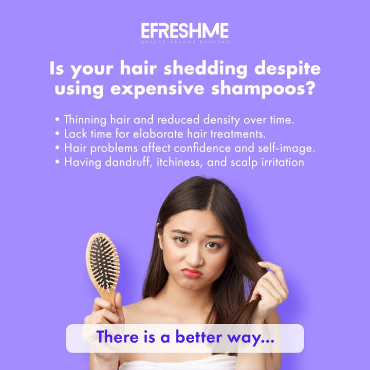 Efreshme Rosemary & Mint Revival Hair Oil for Anti Hair Loss, Dandruff, Hair Growth & Scalp Treatment, Natural & Organic