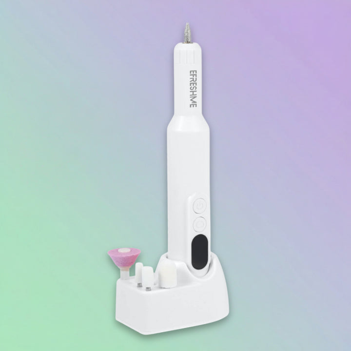 Efreshme Manishine Nail Station | Professional Rechargeable Wireless Nail Drill, Salon at Home (Manicure Pedicure)