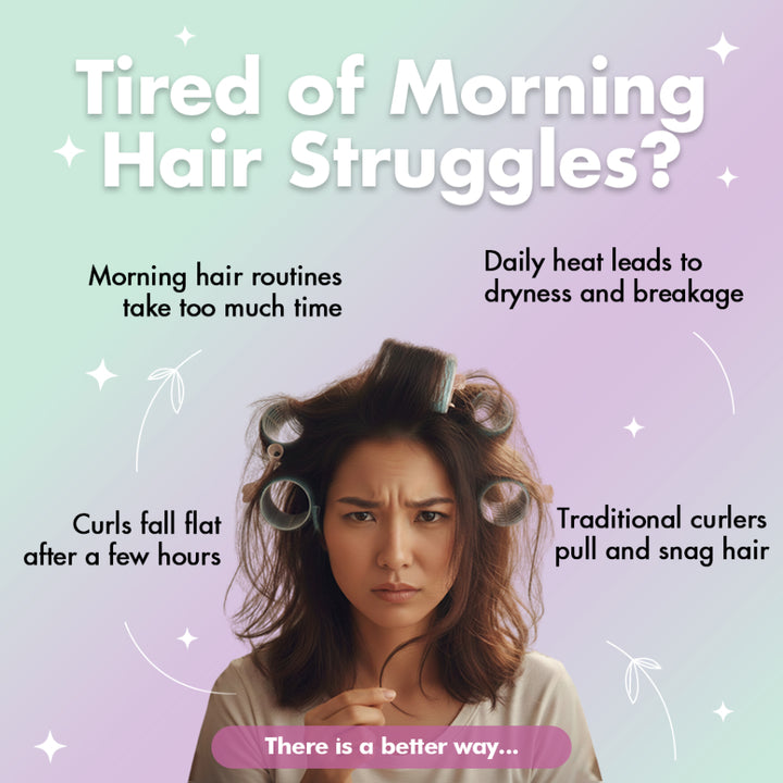 Efreshme DreamCurl Heatless Silk Curling Set | Overnight Sleep Hair Curler, Premium Mulberry, Soft Waves, No Heat Damage