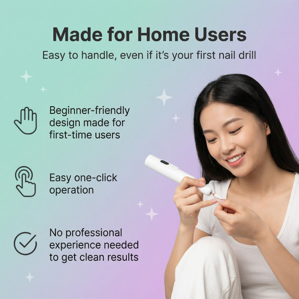 Efreshme Manishine Nail Station | Professional Rechargeable Wireless Nail Drill, Salon at Home (Manicure Pedicure)