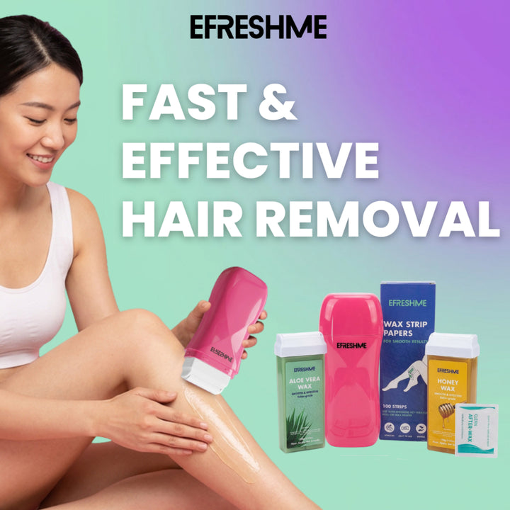 Efreshme Roll on Wax Heater Kit Roller HeyWaxxup! Epilator Depilatory Paper Hair Removal