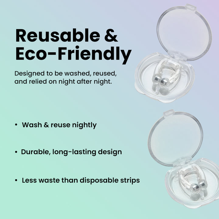 Efreshme Anti Snoring Nose Clip | Sleeping Silicone Magnetic Nasal Aid No Snore Relief