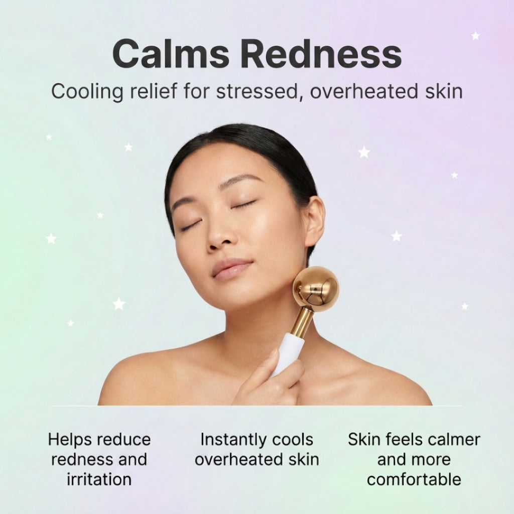 efreshme IceLift Facial Globes | Stainless Steel Rollers for Cryo Ice Massage, Depuff, Lift & Sculpt