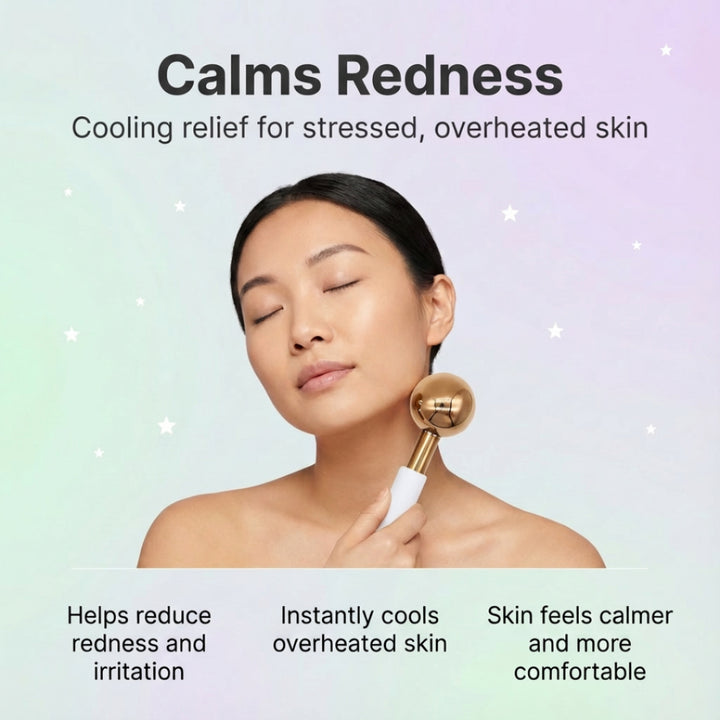 efreshme IceLift Facial Globes | Stainless Steel Rollers for Cryo Ice Massage, Depuff, Lift & Sculpt