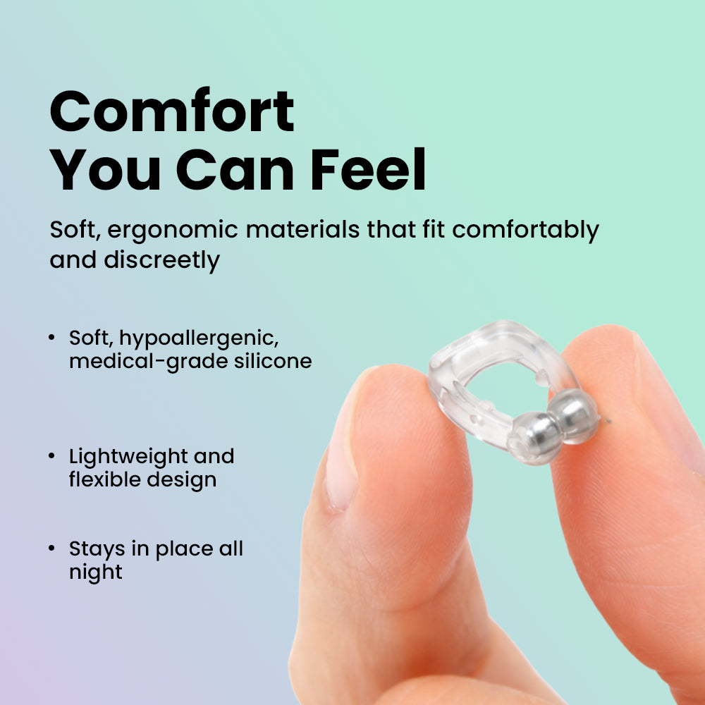 Efreshme Anti Snoring Nose Clip | Sleeping Silicone Magnetic Nasal Aid No Snore Relief