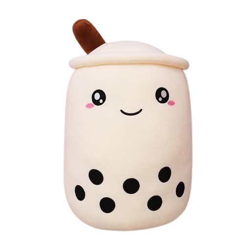 Bubble Milk Tea Plush Toy Plushie Boba BBT - White Milk (＾u＾) Plush Toys efreshme   