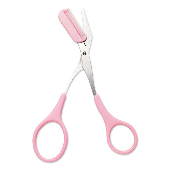 Eyebrow Trimmer Scissors with Comb Beauty efreshme Pink  