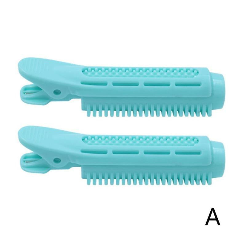 2PCS Korean Hair Root Fluffy Hair Clip Hair Care efreshme Blue  