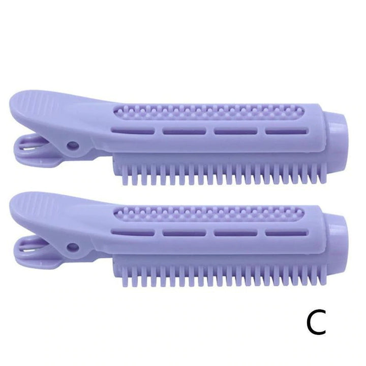 2PCS Korean Hair Root Fluffy Hair Clip Hair Care efreshme Purple  