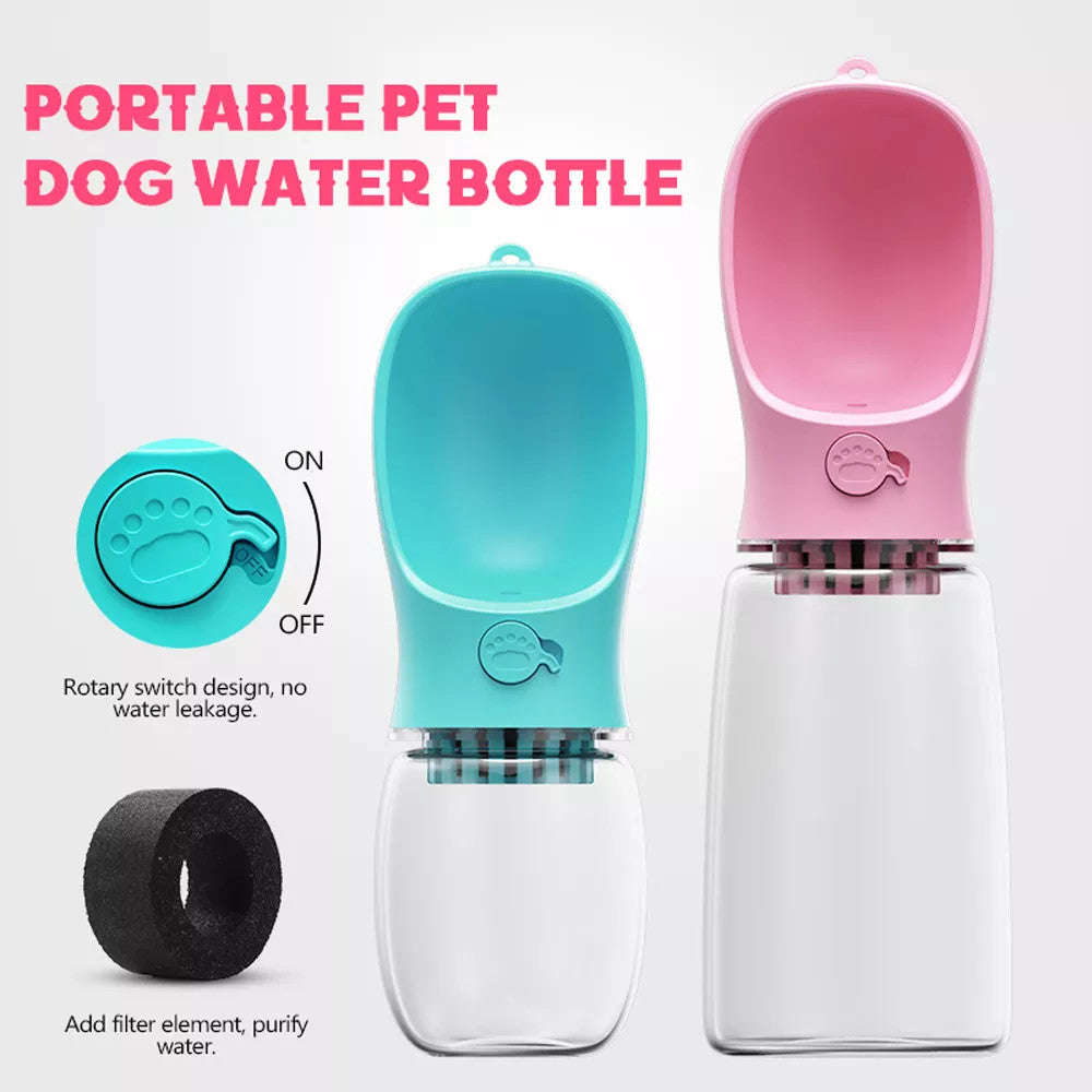 Portable Pet Water Bottle with Carbon Filter Animals & Pet Supplies efreshpet   