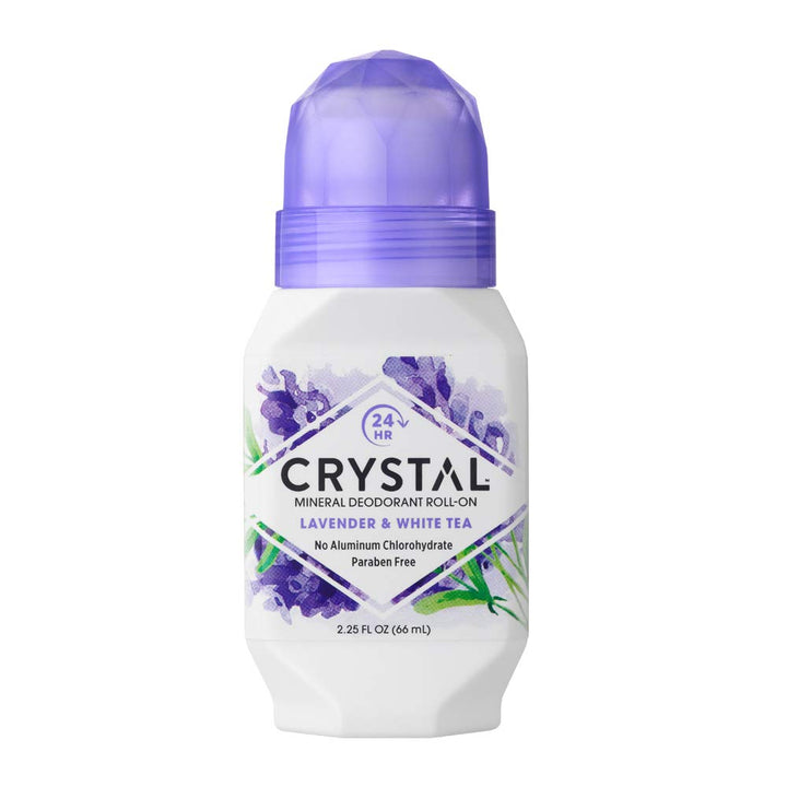 CRYSTAL Mineral Deodorant Roll On Personal Care Crystal Lavender & White Tea  
