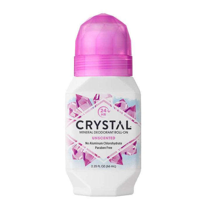 CRYSTAL Mineral Deodorant Roll On Personal Care Crystal Unscented  