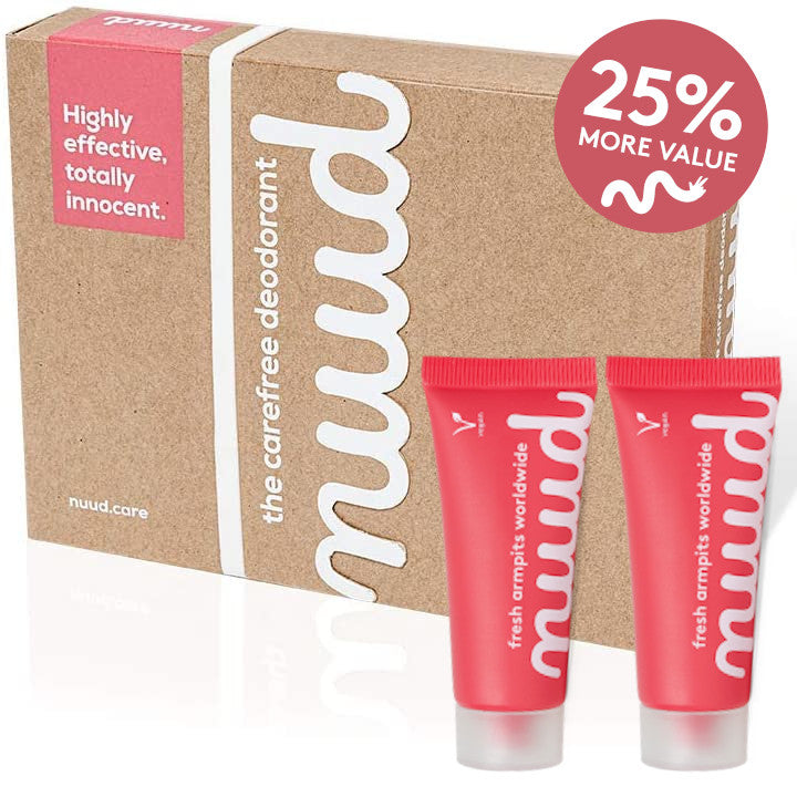 Nuud Deodorant Cream, Twin (20ml x 2) Deodorant Nuud Pink  