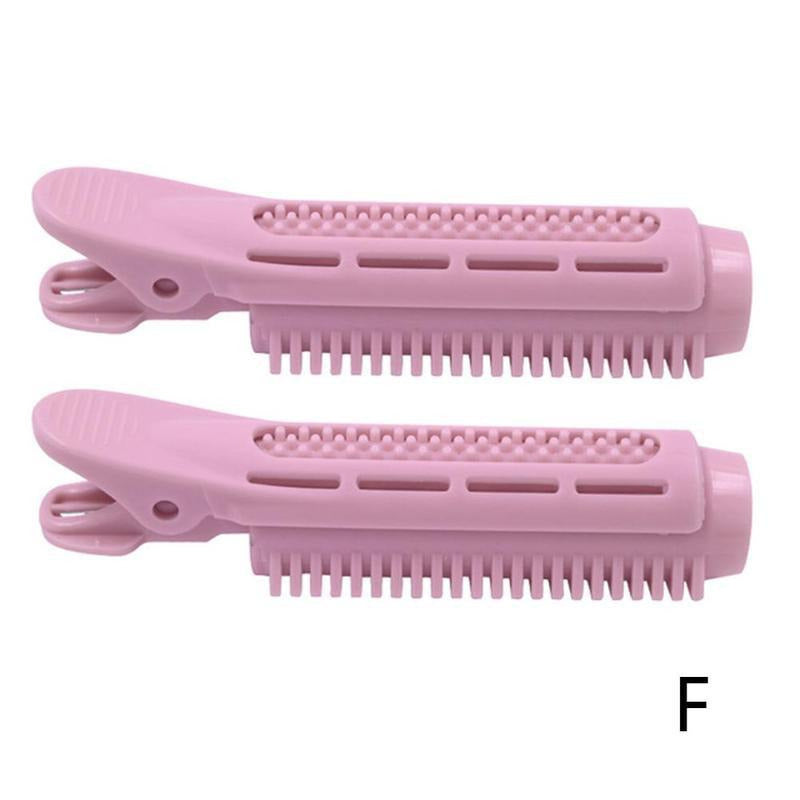 2PCS Korean Hair Root Fluffy Hair Clip Hair Care efreshme Pink  
