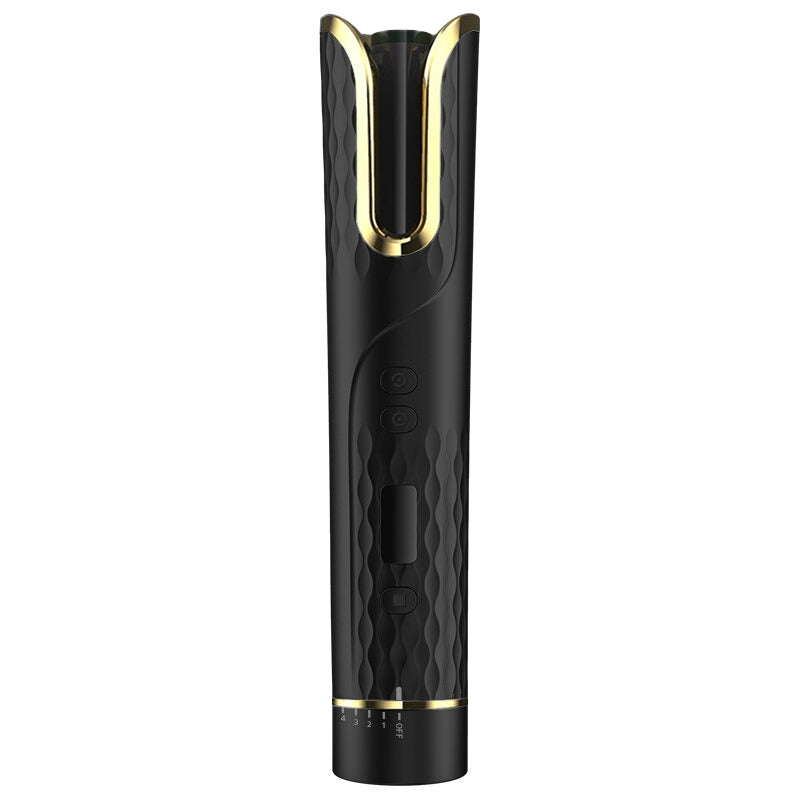 Wireless Automatic Rotating Hair Curler Hair Care efreshme Black Auto Curler (Purple) 