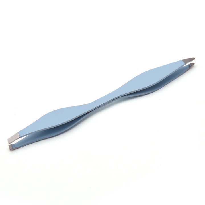 Eyebrow Tweezer Double End Slant & Pointed Tip Beauty efreshme Baby Blue  