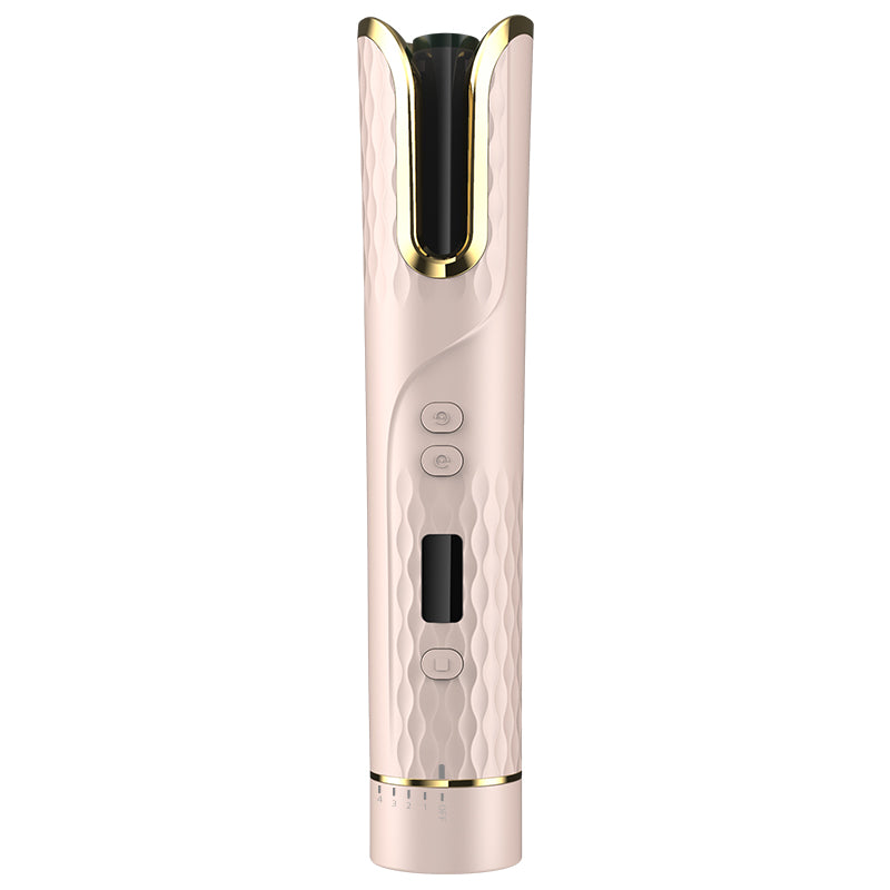 Wireless Automatic Rotating Hair Curler Hair Care efreshme Rose Gold Auto Curler (Purple) 