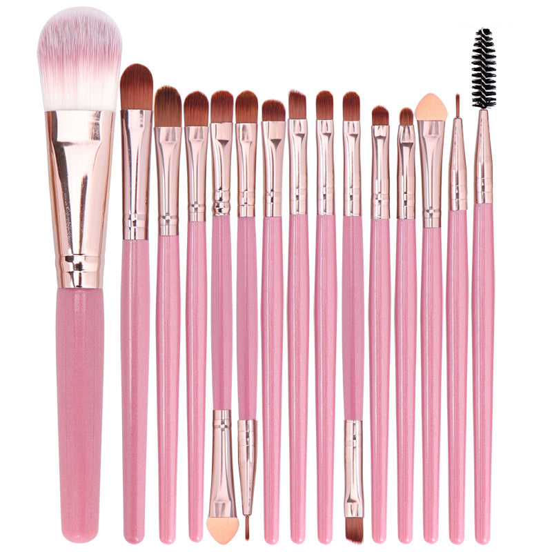 15PCS Makeup Brush Set Beauty efreshme Pink  