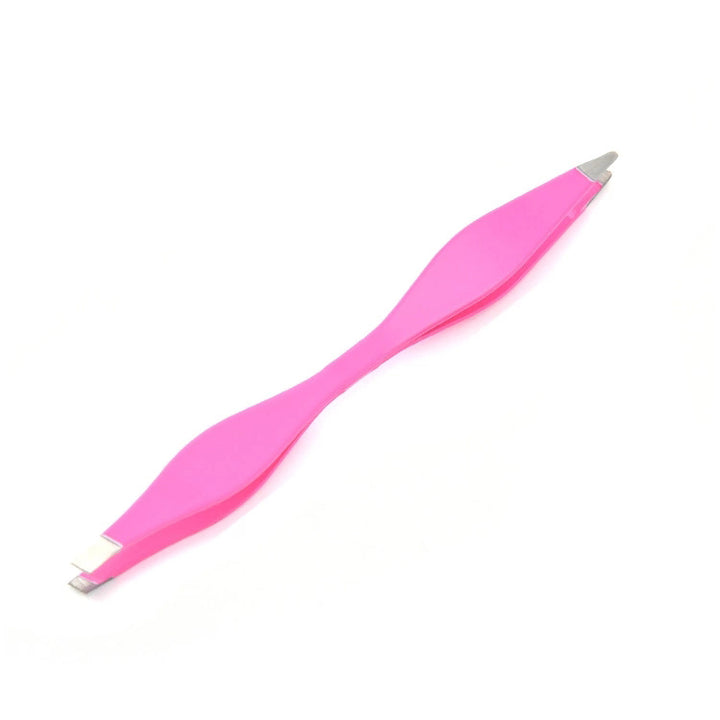 Eyebrow Tweezer Double End Slant & Pointed Tip Beauty efreshme Red  