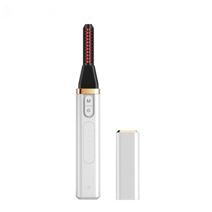 Heated Eyelash Curler, USB Rechargeable Beauty efreshme White  